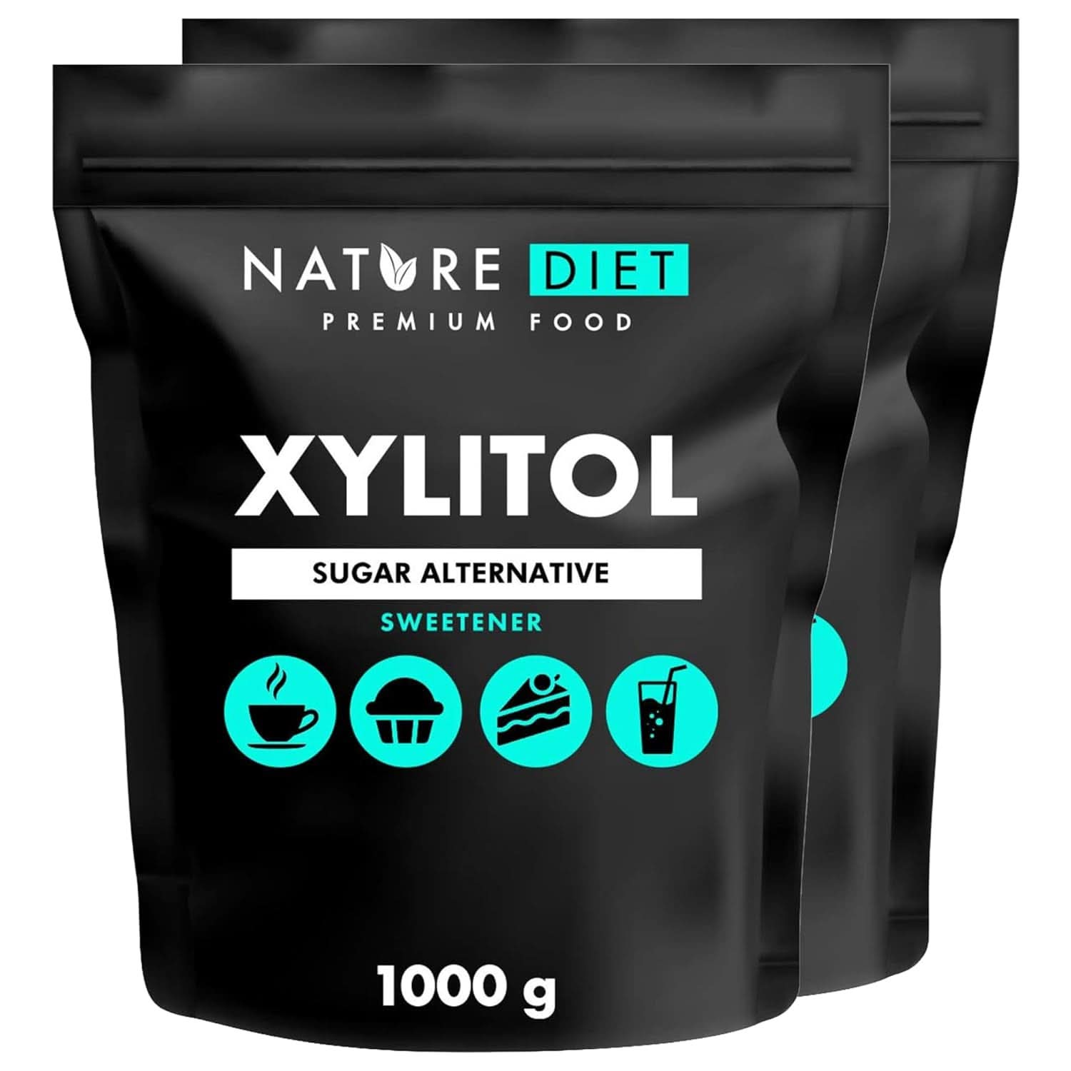 Nature Diet Ksylitol, 1 Kg Słodziki Naty Shop 2 x 1 Kg Ksylitol