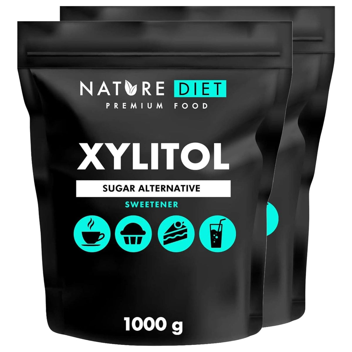 Nature Diet Ksylitol, 1 Kg Słodziki Naty Shop 2 x 1 Kg Ksylitol