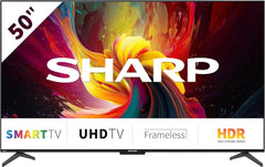 Televizor Android SHARP 50DJ6E, 126 cm (50 inch), 4K Ultra HD, LED TV (Smart TV fără ramă, Harman Kardon), 2023