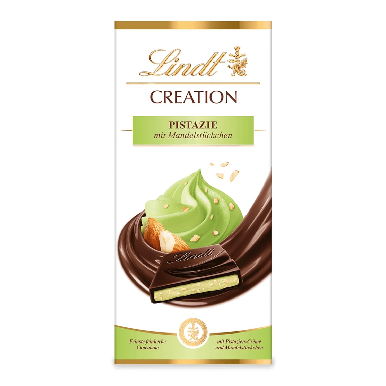 Lindt Creation Hazelnut De Luxe Bar - Ciemna czekolada z chrupiącymi orzechami laskowymi w kremowym nadzieniu