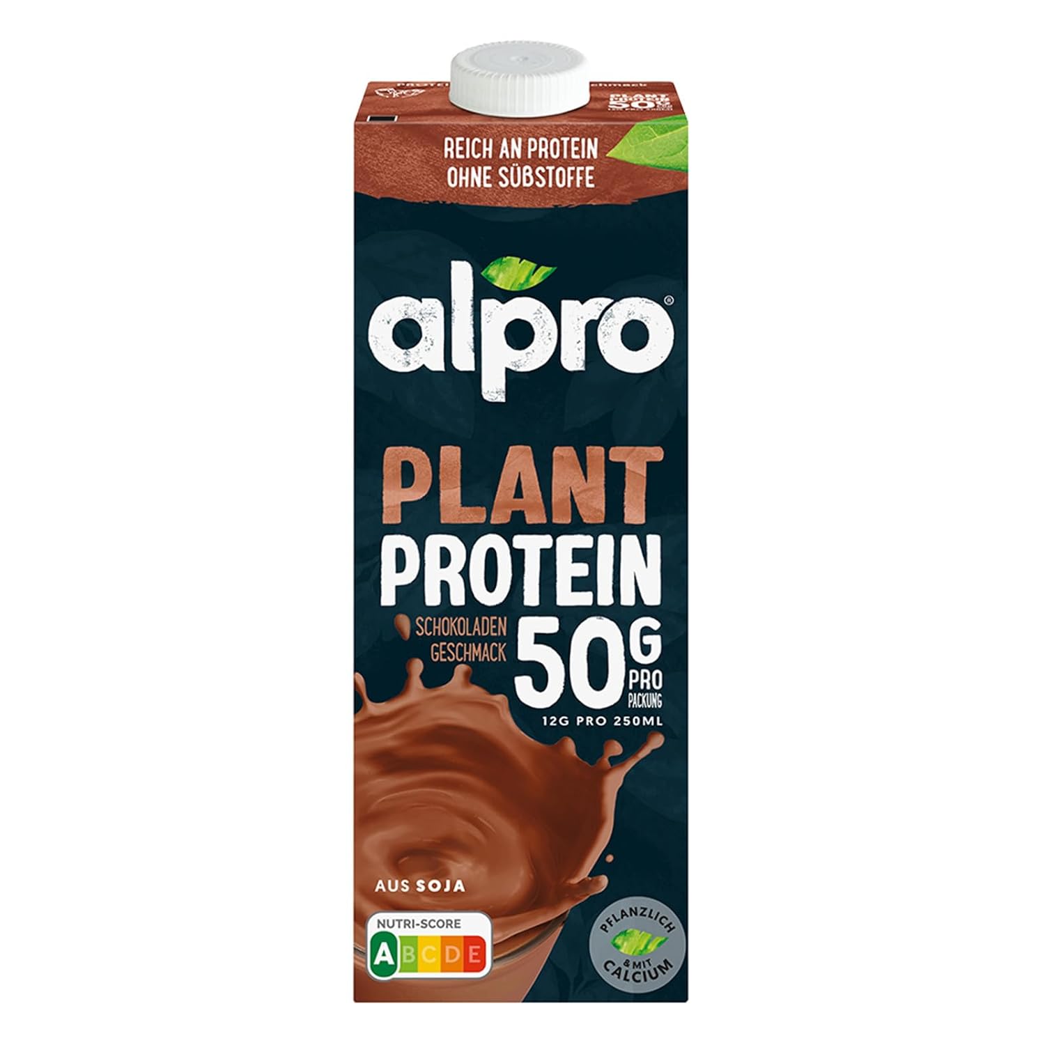 Alpro Proteindrink Czekolada Sojowa 8x1L - Białko Roślinne