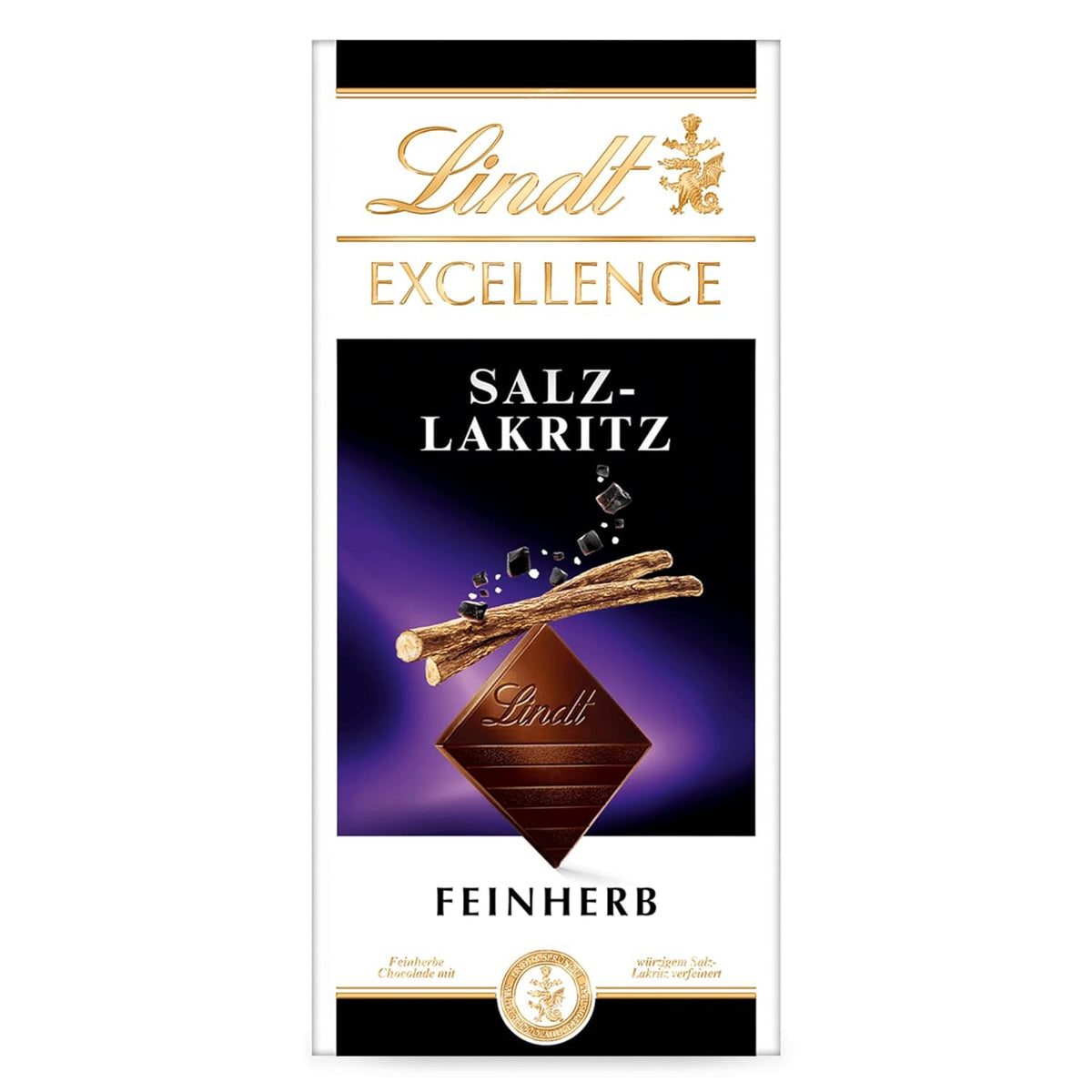 Lindt Excellence Sweet Salted Wood - tabliczka ciemnej czekolady 100g - intensywny aromat kakaowy
