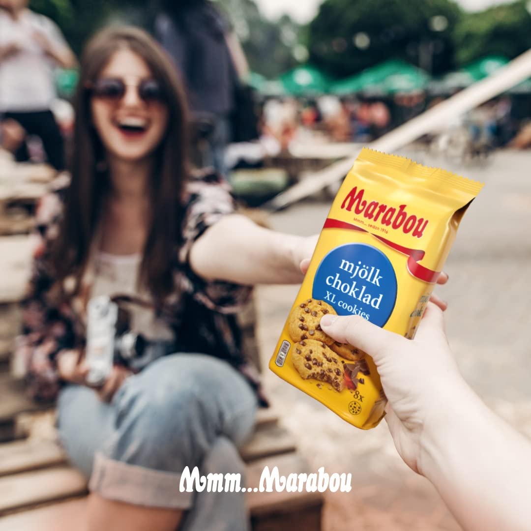 Daim Cookies Marabou Daim XL 10x184 g - Chrupiące kawałki Daima w pysznym ciasteczku