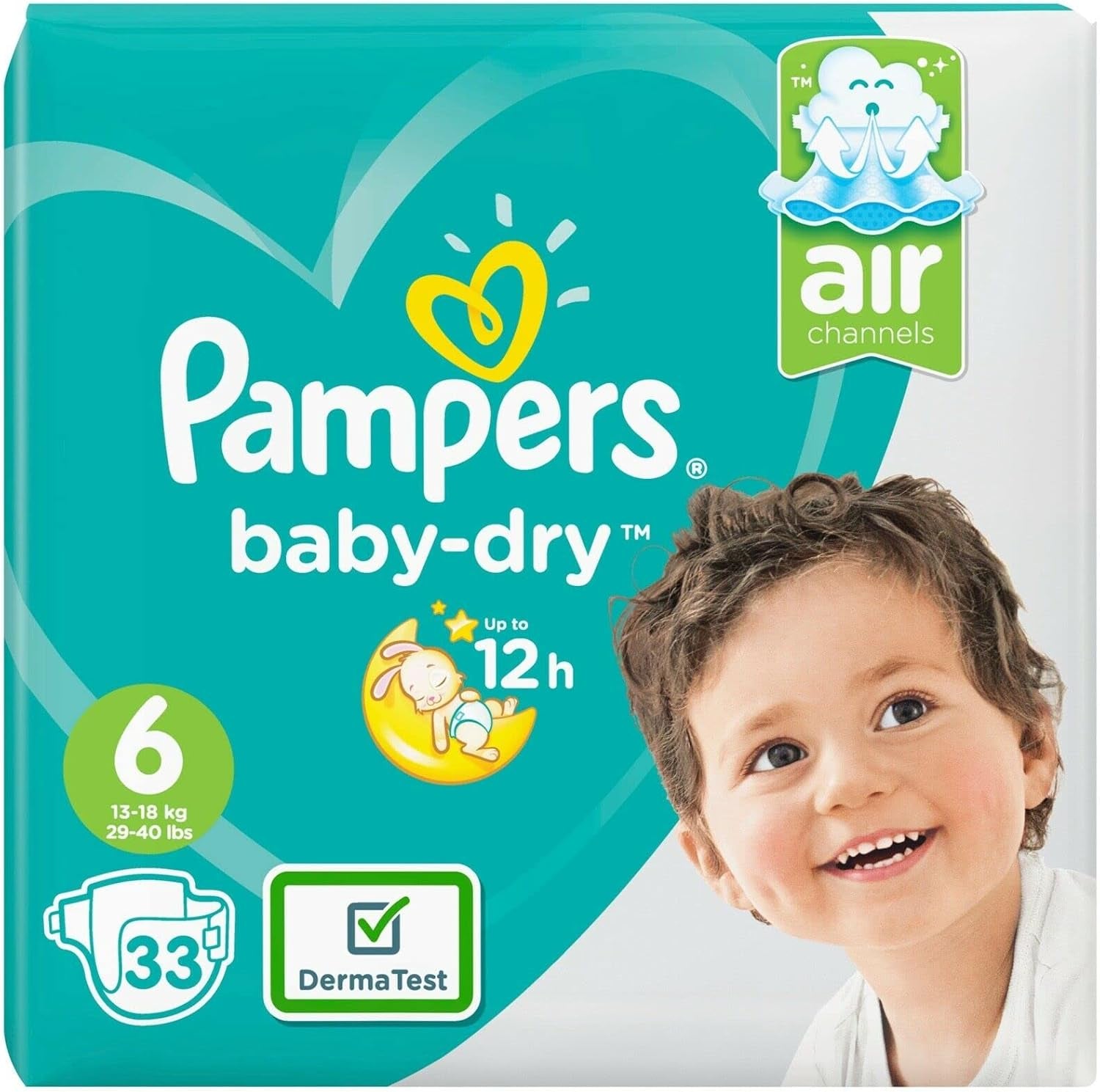 Pieluszki Pampers 81657566 Spodnie Baby-Dry, białe