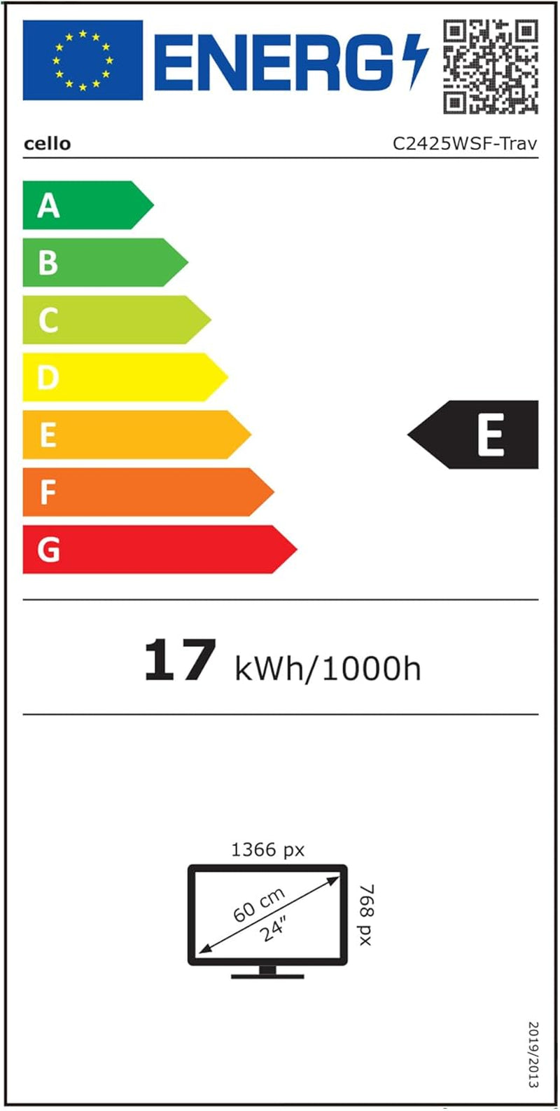Cello C2425WSF Trav 24" 230V 12V Full HD SMART/DVD TV pentru camping, player DVD integrat, tuner triplu fără ramă, Bluetooth WebOS de la LG, difuzor Pitch Perfect pentru autorulote și camion [2025]