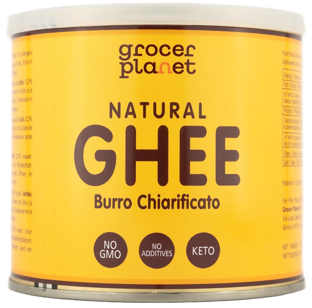 Grocer Planet Natural Ghee - Klarowane Ghee 500g Do Gotowania Keto