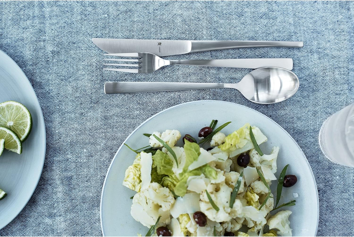 Zestaw WMF Corvo Besteck 12 Personen, 66 Teilig, 60 Teile Mit Servierbesteck, Hohlheftmesser, Cromargan Protect Mattiert, Kratzbeständig, Spülmaschinenfest Kitchen Naty Shop