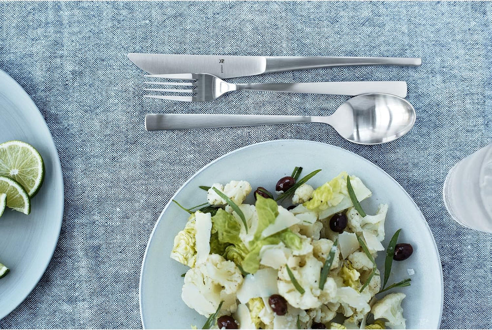 Zestaw WMF Corvo Besteck 12 Personen, 66 Teilig, 60 Teile Mit Servierbesteck, Hohlheftmesser, Cromargan Protect Mattiert, Kratzbeständig, Spülmaschinenfest Kitchen Naty Shop
