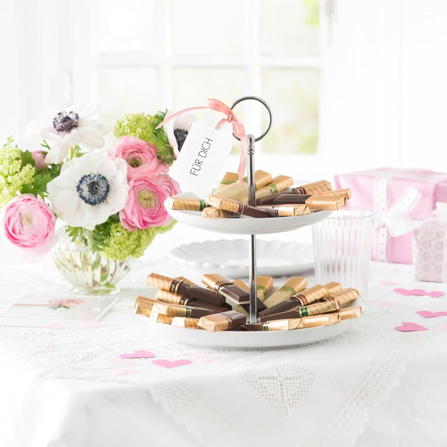 merci Finest Selection Almond Crunch Variety – 1 x 250 g – Wyrafinowane specjały z orzechami i czekoladą – Praliny z nadzieniem i bez