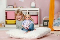 BABY born Sophia Rose - Păpușă moale de 36 cm - Păpușă cu păr blond de înaltă calitate și ochi adormiți - Potrivită pentru copii de la 1 an