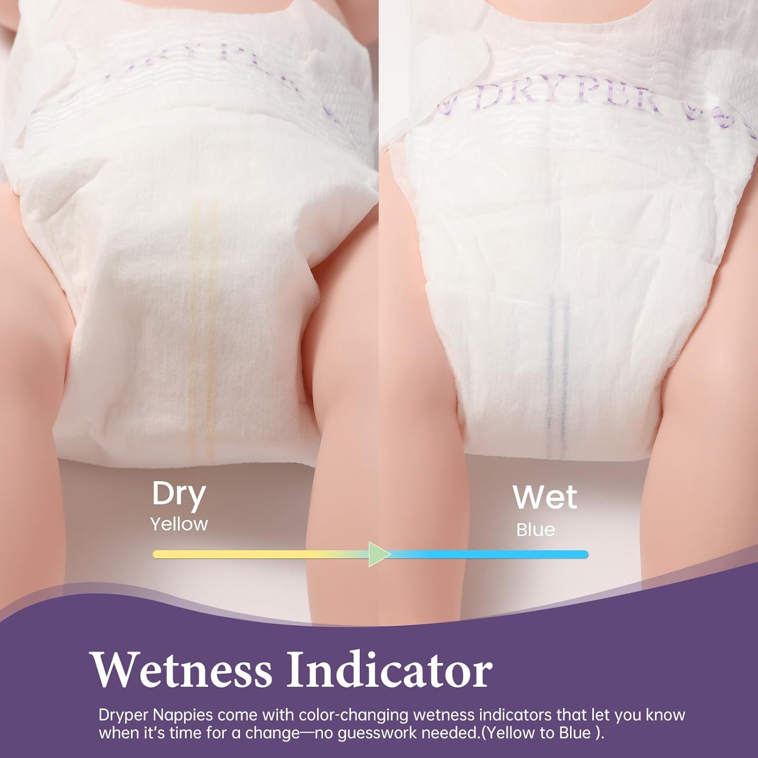 Pieluszki dziecięce Rozmiar 4 (10-15 kg), Ultra cienkie, miękkie i hipoalergiczne dla wrażliwej skóry, Ochrona przed wyciekami 3D, Wskaźnik wilgoci, 138 pieluszek Premium na dzień i na noc