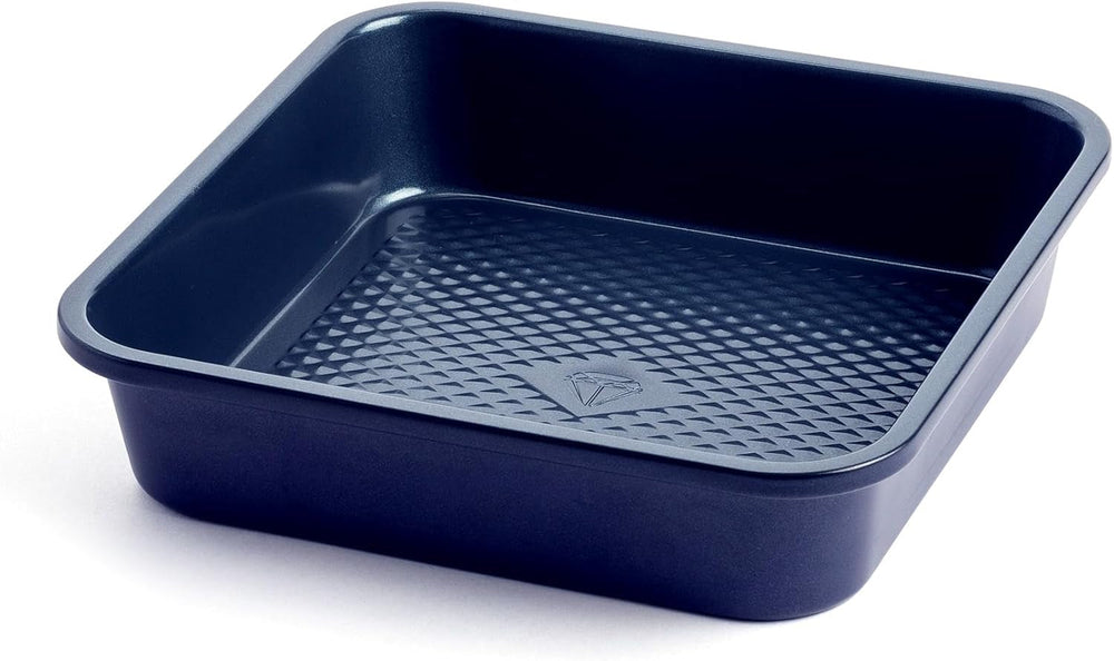 Blue Diamond Bakeware 12Er Muffinform Mit Antihaftbeschichtung, Blau Formy i blachy do pieczenia Naty Shop Quadratische Kuchenform