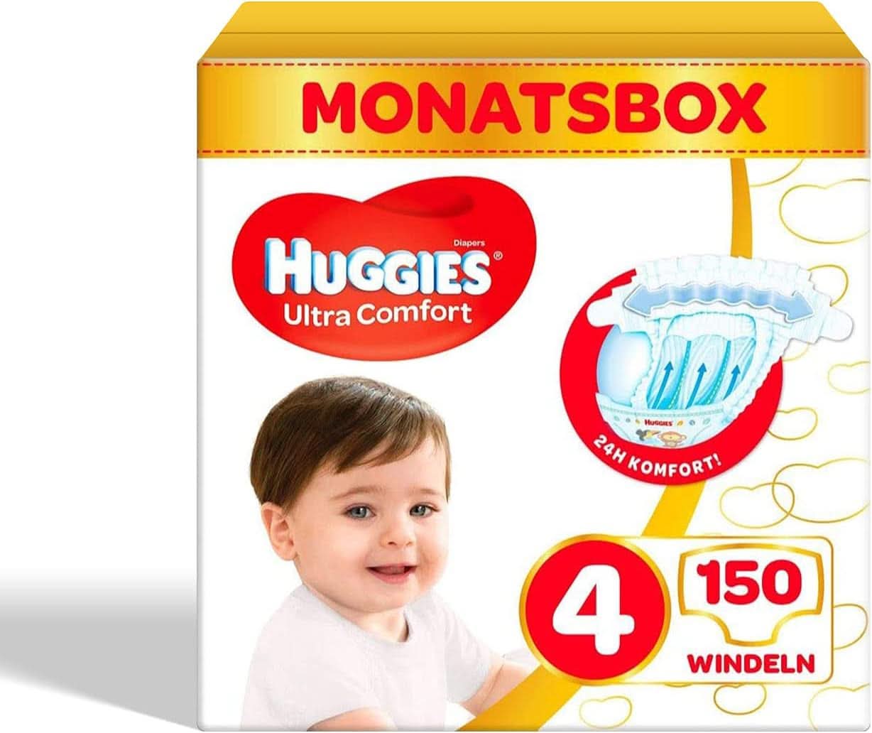 Huggies Ultra Comfort Disney Pieluchy dziecięce Rozmiar 4 Pudełko miesięczne 150 sztuk (3 x 50) Matka i dziecko Naty Shop Ultra Comfort Rozmiar 4