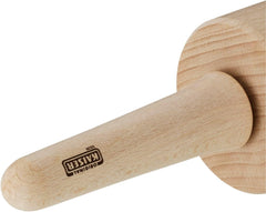 Oryginalny Kaiser Classic Nudelholz 47 x 6,5 cm, Teigroller, Wellholz, Buchenholz, Leichtlauf-Gleitlager, breite Ausrollfläche, beżowy