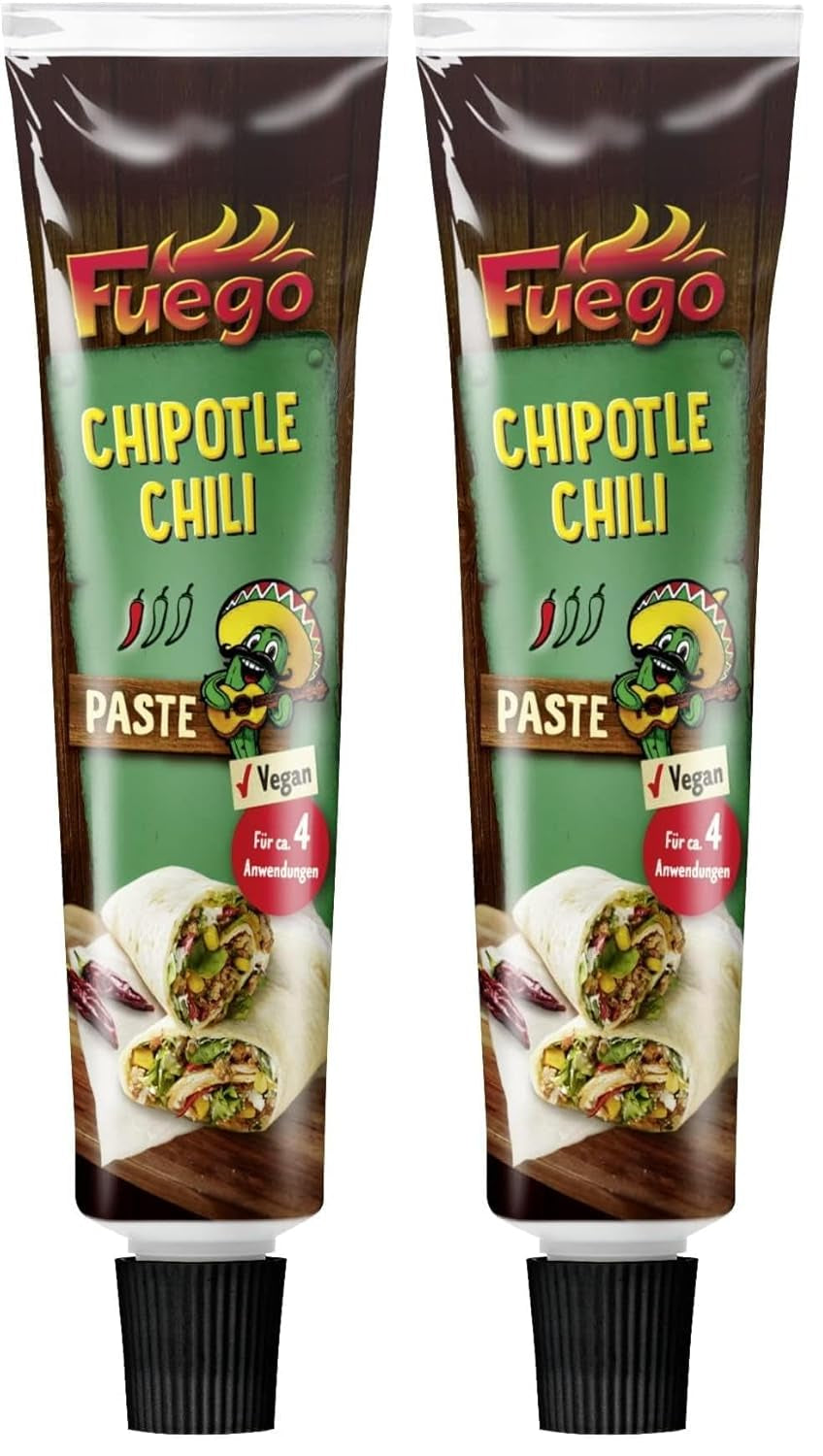 - Chipotle Chili Paste, Pikantne Dania Meksykańskie, Für 4 Anwendungen, Wegańskie, 1 x 40 g