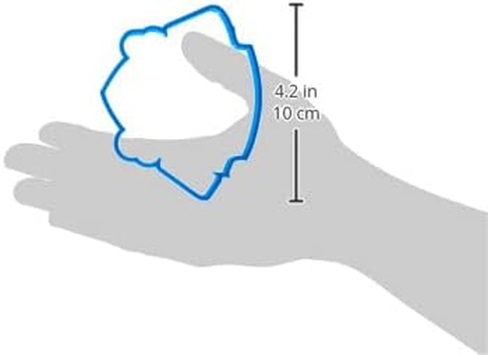 Formă de tăiat fondant Patrula Cățelușilor, plastic, albastru, 8x7x1.5 cm