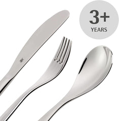 Zestaw sztućców ze stali nierdzewnej dla dzieci WMF Animals, 4 sztuki, polerowany Cromargan Kitchen Naty Shop