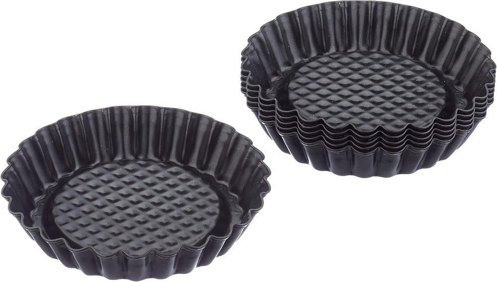 ORYGINALNY KAISER Classic plus Obstbodenform 28 Cm, 28,4 X 28,4 X 3,5 Cm i Classic Mini Torteletts 6 Stück, Tartelette Förmchen 10 Cm, Tarteform Klein, Tortelettförmchen Antihaftbeschichte Formy i blachy do pieczenia Naty Shop