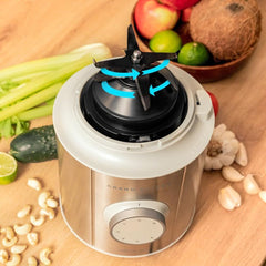 Mikser stojący Cecotec Grand Katana 2700MAX Total Destroy W. Maximalleistung 2700W, Gegenläufige Technologie, 8-Klingen-Messer Mit Schwarzer Titanbeschichtung, Thermoresistenter Krug 1,8L Matka i Dziecko Naty Shop