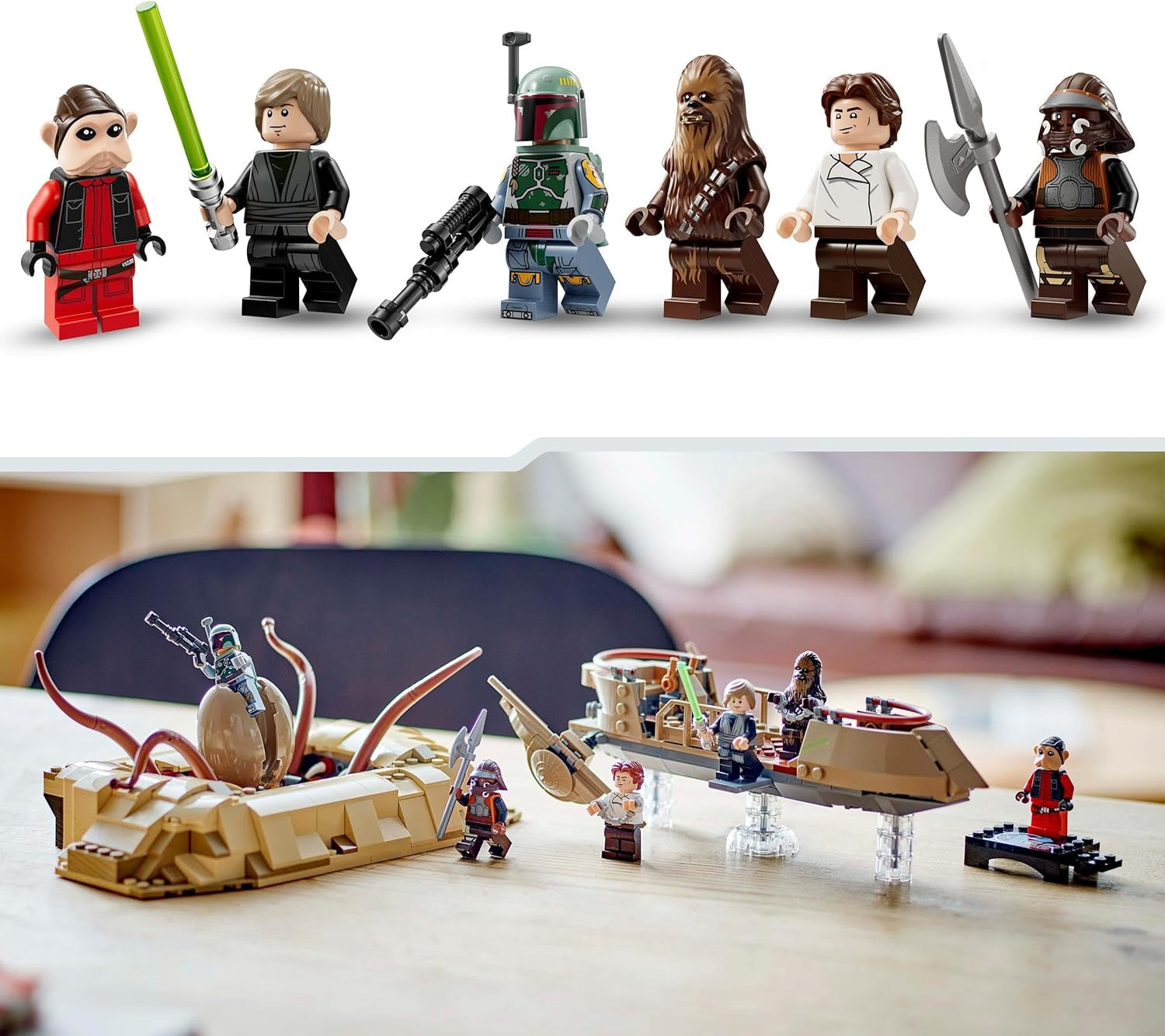 LEGO Star Wars: Powrót rycerza Jedi Desert Skiff i Sarlacc Pit Fantasy Kolekcja i zestaw do budowania Zabawka do budowania Prezent dla chłopców, dziewcząt i wszystkich fanów 75396 Zestawy do budowania Besuche w sklepie LEGO