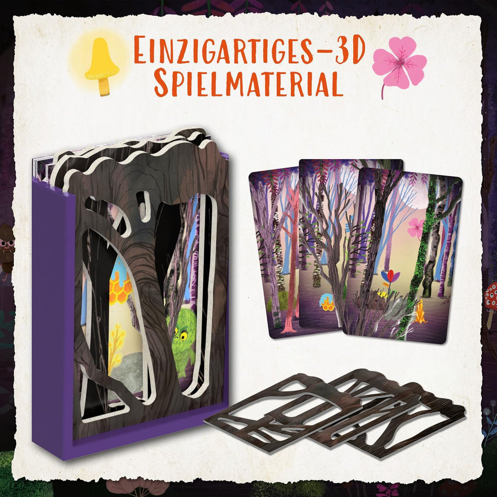 Kosmos 685027 Forest of Shadows, gra kooperacyjna dla 2-4 lat, 7 lat i więcej, gra planszowa dla dzieci, z doskonałym materiałem 3D, w 18 rozdziałach z około 15 minutami gry