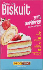 DECOCINO Biscuit Backmischung (250 G) – Einfache Zubereitung – Gelingsicher – Zum Backen Von Luftigen Biskuitböden, Creme-Torten, Biskuitrollen Uvm. Domyślny tytuł sklepu Naty