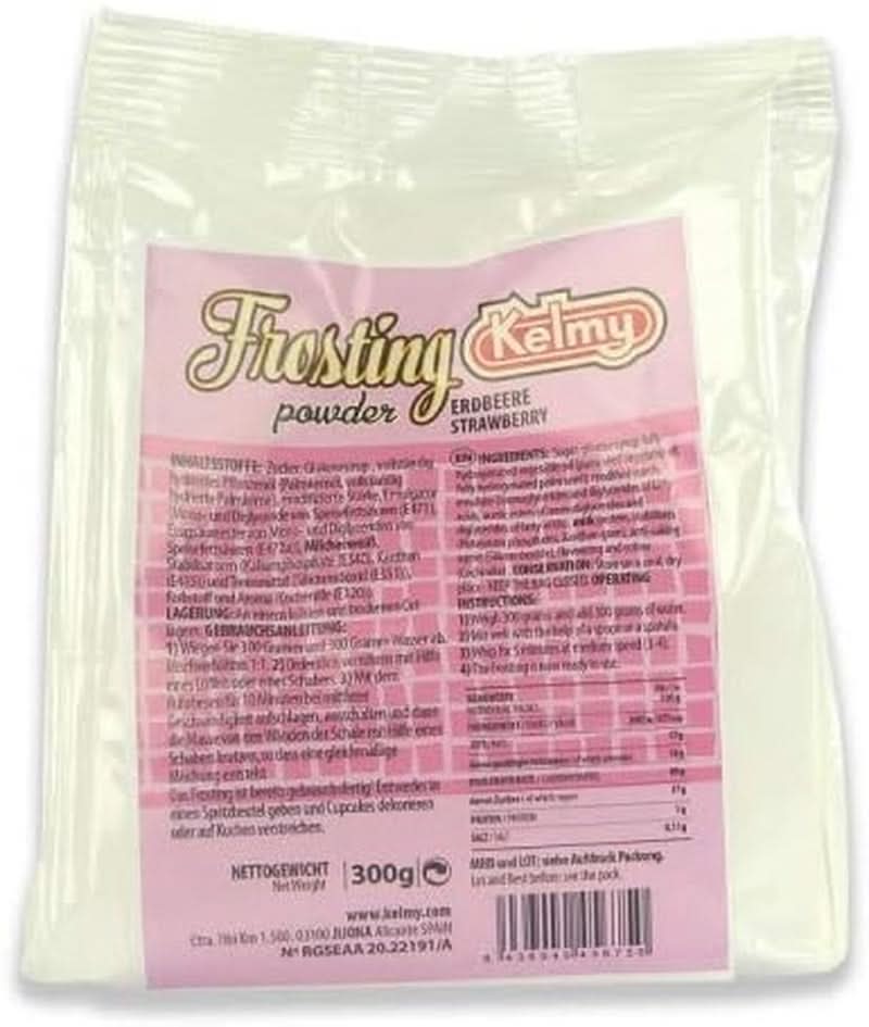 Pulbere pentru glazură Kelmy căpșuni, 300 grame Glazuri si Decor Naty Shop