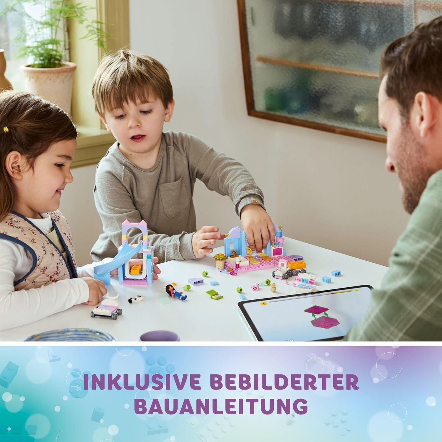 LEGO 4+ Domek dla lalek Gabby Małe kocie uszy Gabby Udawaj zwierzę Zestaw zabawek dla dzieci ze zjeżdżalnią i figurkami Prezent dla dziewcząt i chłopców Zabawka do kreatywnej zabawy 10796 Zestawy do budowania Beuche den LEGO-Store