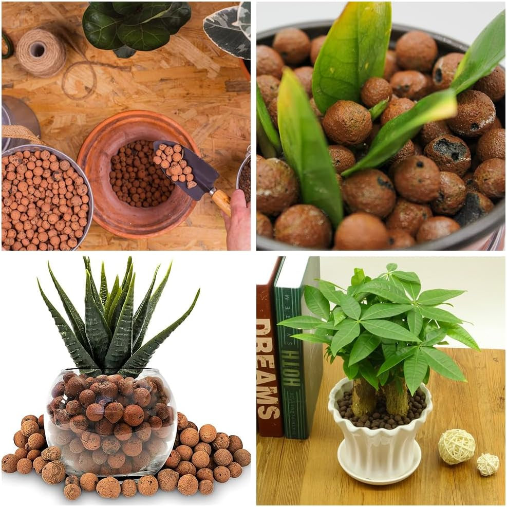 Gruboziarnisty granulat gliny, granulat gliny ekspandowanej, granulat roślinny, glina ekspandowana 1L podłoże do sadzenia hydroponicznego, granulat gliny 5-8 mm