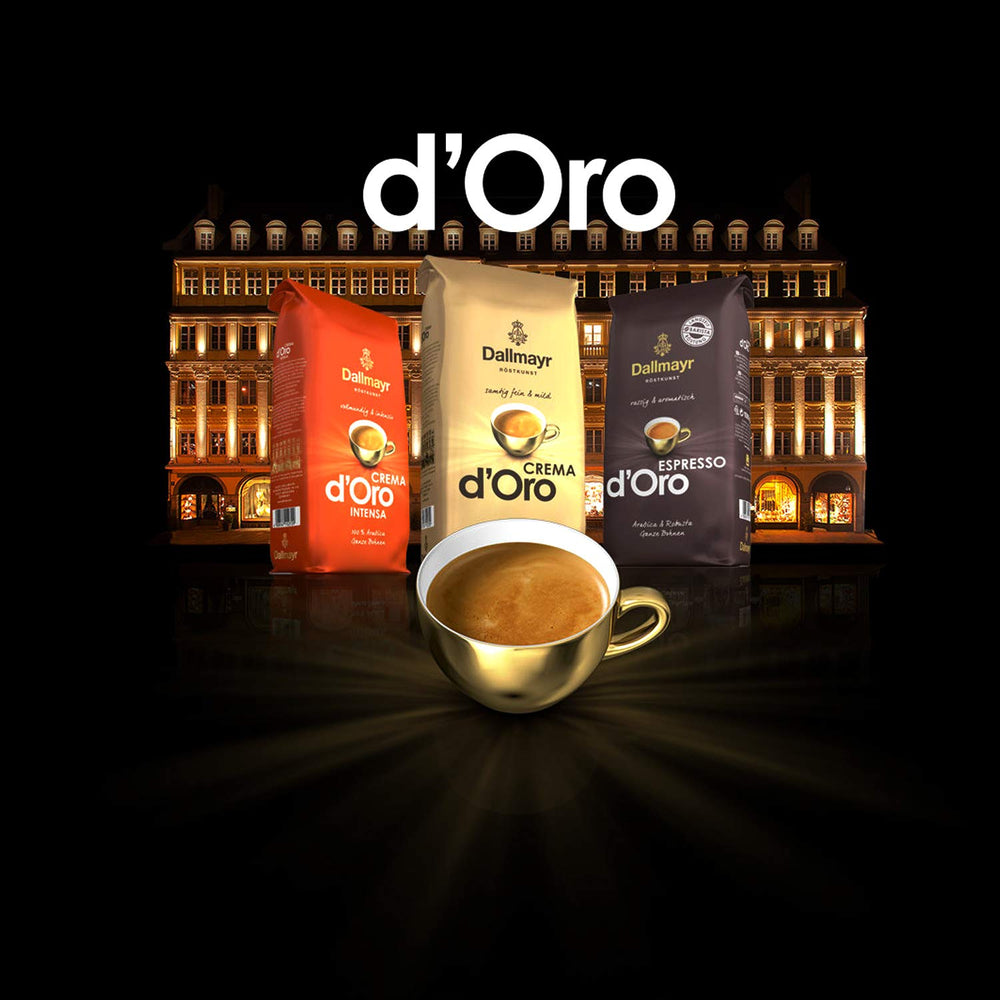 Crema d'Oro INTENSA Ganze Bohnen, 4x 1000g (4000g) - Kaffee von