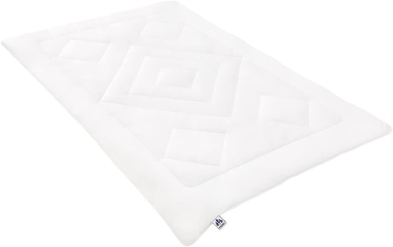 Kołdra Irisette Noblesse na każdą porę roku - Wyprodukowano w Niemczech - Poszwa na kołdrę z czystej bawełny, 135 x 200 cm, z certyfikatem Ã-ko-Tex Kołdry i kołdry Naty Shop Single 135 cm X 200 cm Mono