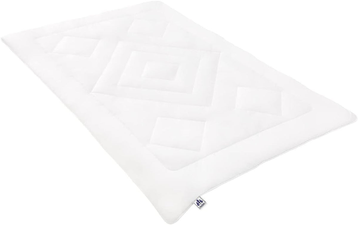 Kołdra Irisette Noblesse na każdą porę roku - Wyprodukowano w Niemczech - Poszwa na kołdrę z czystej bawełny, 135 x 200 cm, z certyfikatem Ã-ko-Tex Kołdry i kołdry Naty Shop Single 135 cm X 200 cm Mono