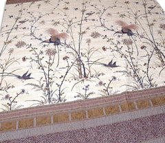 Narzuta Bassetti Fong, 100 57 nitek na cm² / wypełnienie: 100% czysta bawełna, kremowa, 220X255 cm Pościel i koce Bassetti