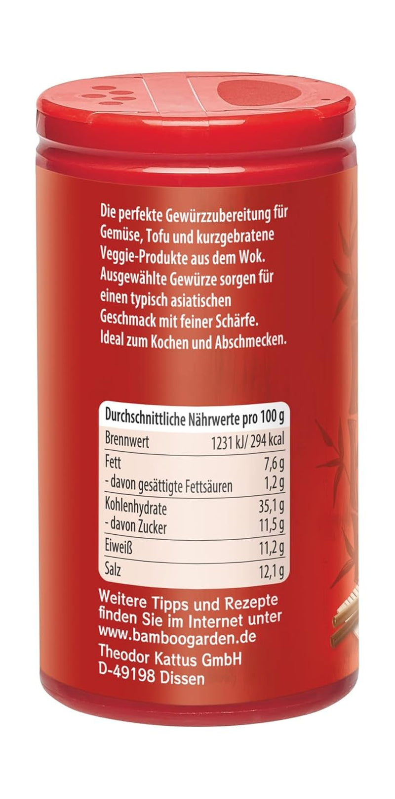 Bambusowy Ogród - Wegetariański Wok Mix Würzmischung | Wegańskie, naturalne składniki | 40 g w dawce