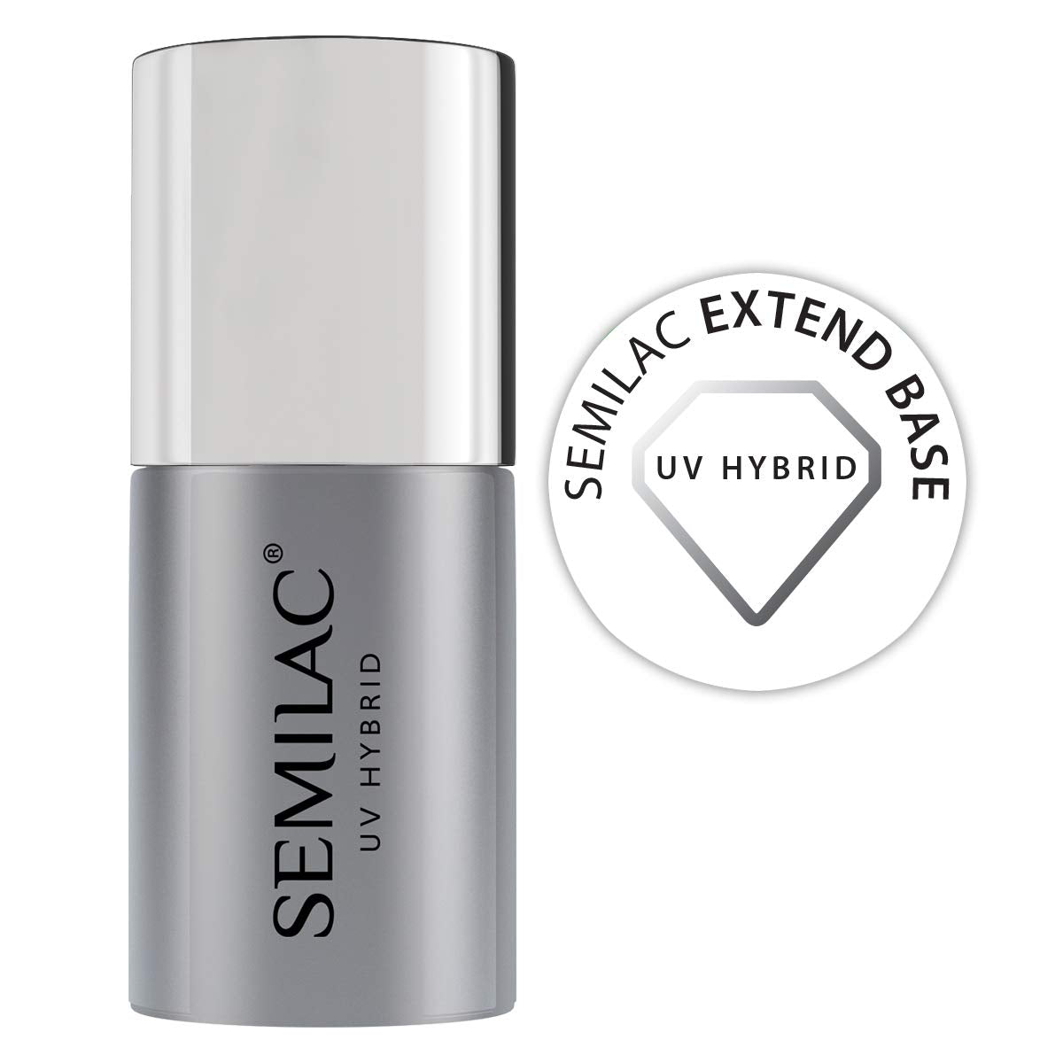 Semilac Pure & Clean Baza do lakieru UV 7ml – Samopoziomująca baza hybrydowa do wrażliwych paznokci