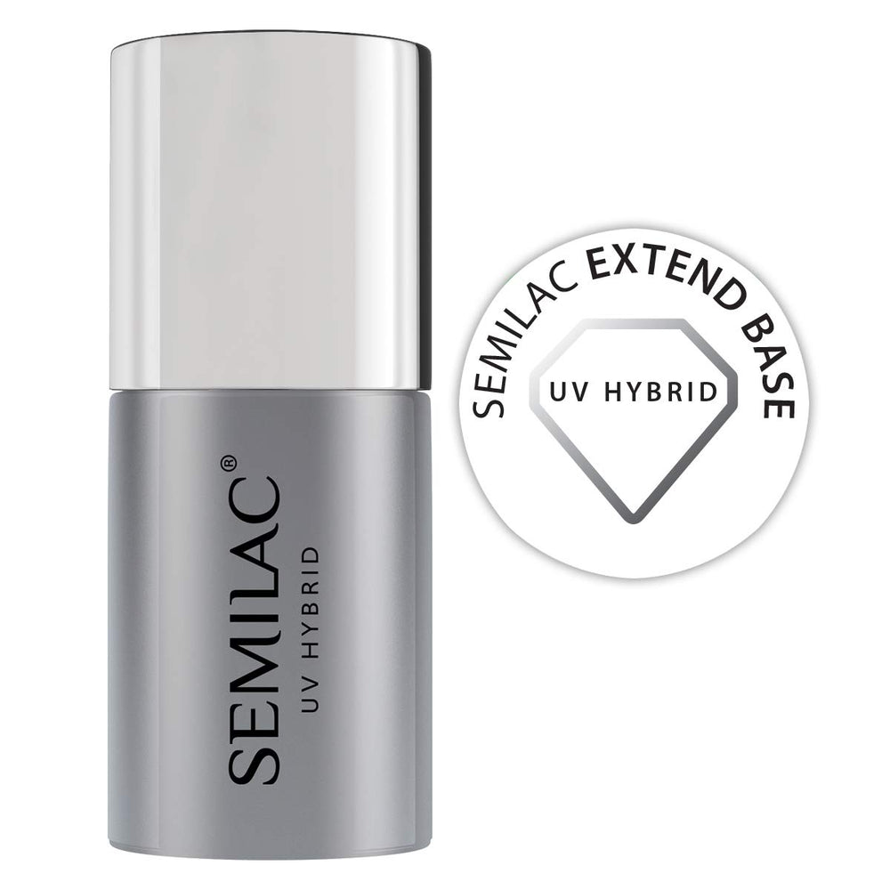 Semilac Pure & Clean Baza do lakieru UV 7ml – Samopoziomująca baza hybrydowa do wrażliwych paznokci