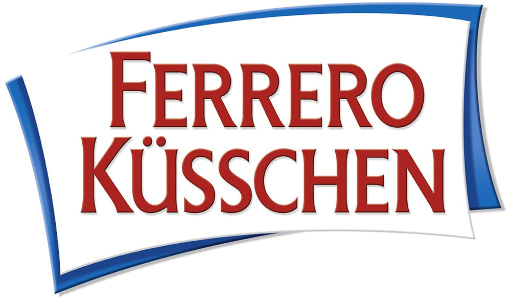 Ferrero Küsschen White Crispy - Prezent na Walentynki dla niego i dla niej - Chrupiące prażone orzechy laskowe w jasnej śmietanie z chrupiącymi chipsami, oblane białą czekoladą, 1 opakowanie 20 pojedynczych pralinek