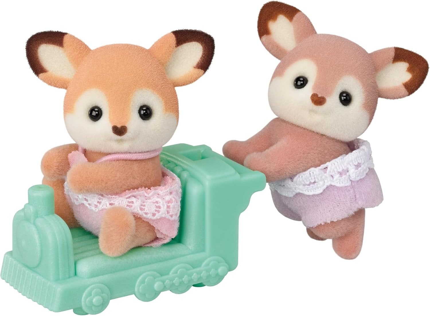 Sylvanian Families 5800 Gemeni Cerbi, Set de joacă cu Figurină Animal, Figurine Animale de Pădure, Jucărie pentru Copii cu Vârsta de 3 Ani și Peste
