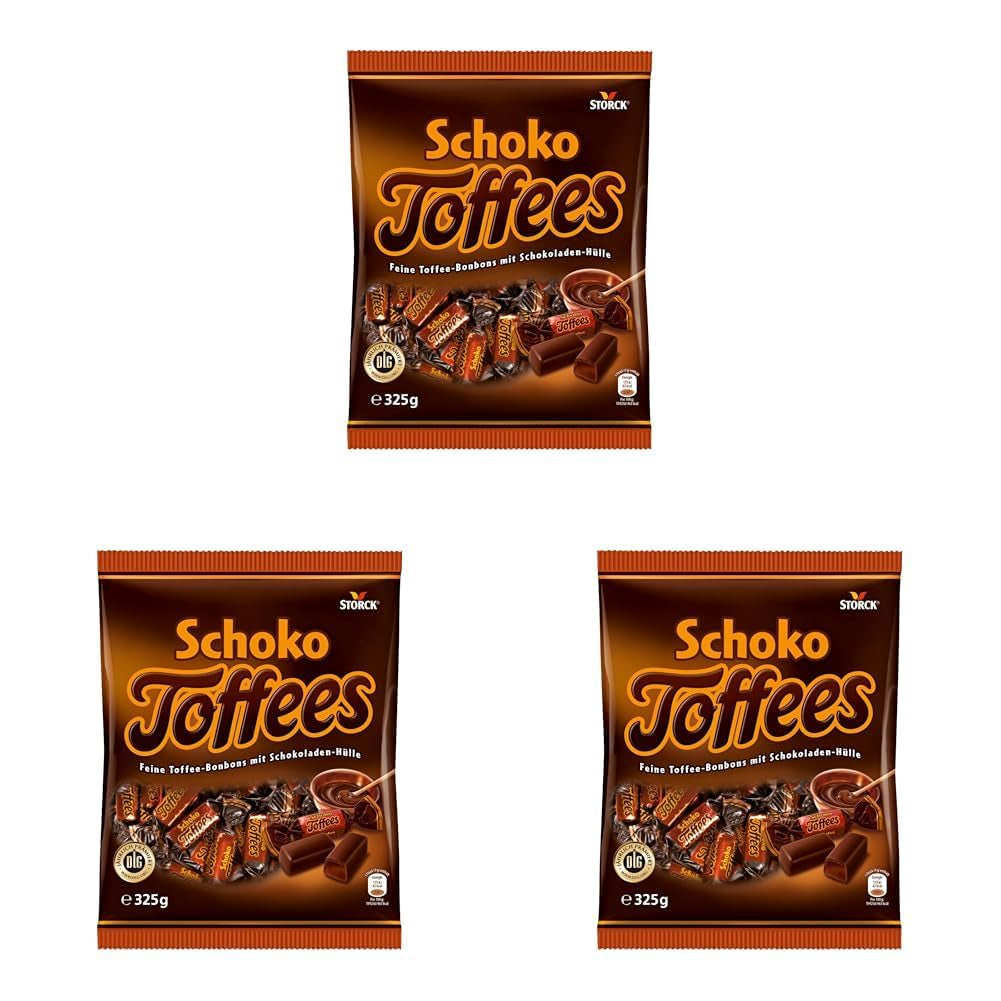 Karmelki czekoladowe - 3 x 325g - Karmelki czekoladowe z polewą z ciemnej czekolady (30%)