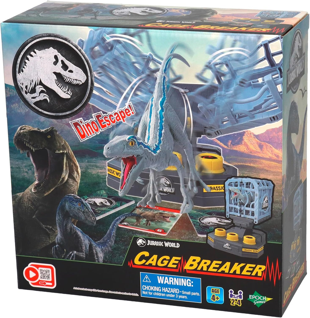 EPOCH Games, Jurassic World - Cage Breaker, 7523, Jucărie Dinozaur, Joc de Societate pentru Copii cu Vârsta de 4 Ani și Peste