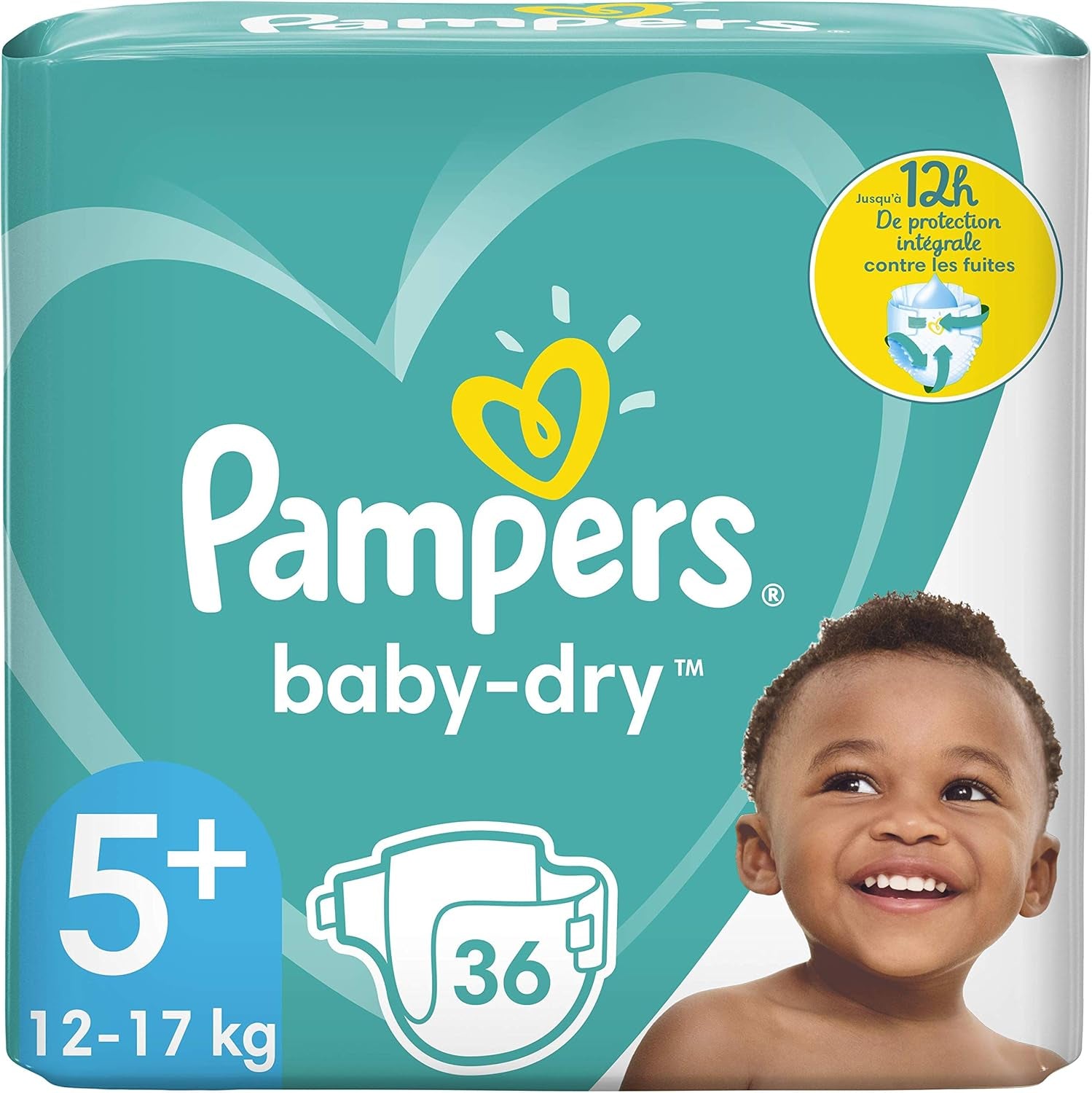 Pieluszki Pampers 81657566 Spodnie Baby-Dry, białe
