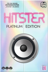 Hitster Platinum Edition – imprezowa gra muzyczna zawierająca 500 utworów z popu, rocka, hip-hopu, tańca i nie tylko, w tym głośnik