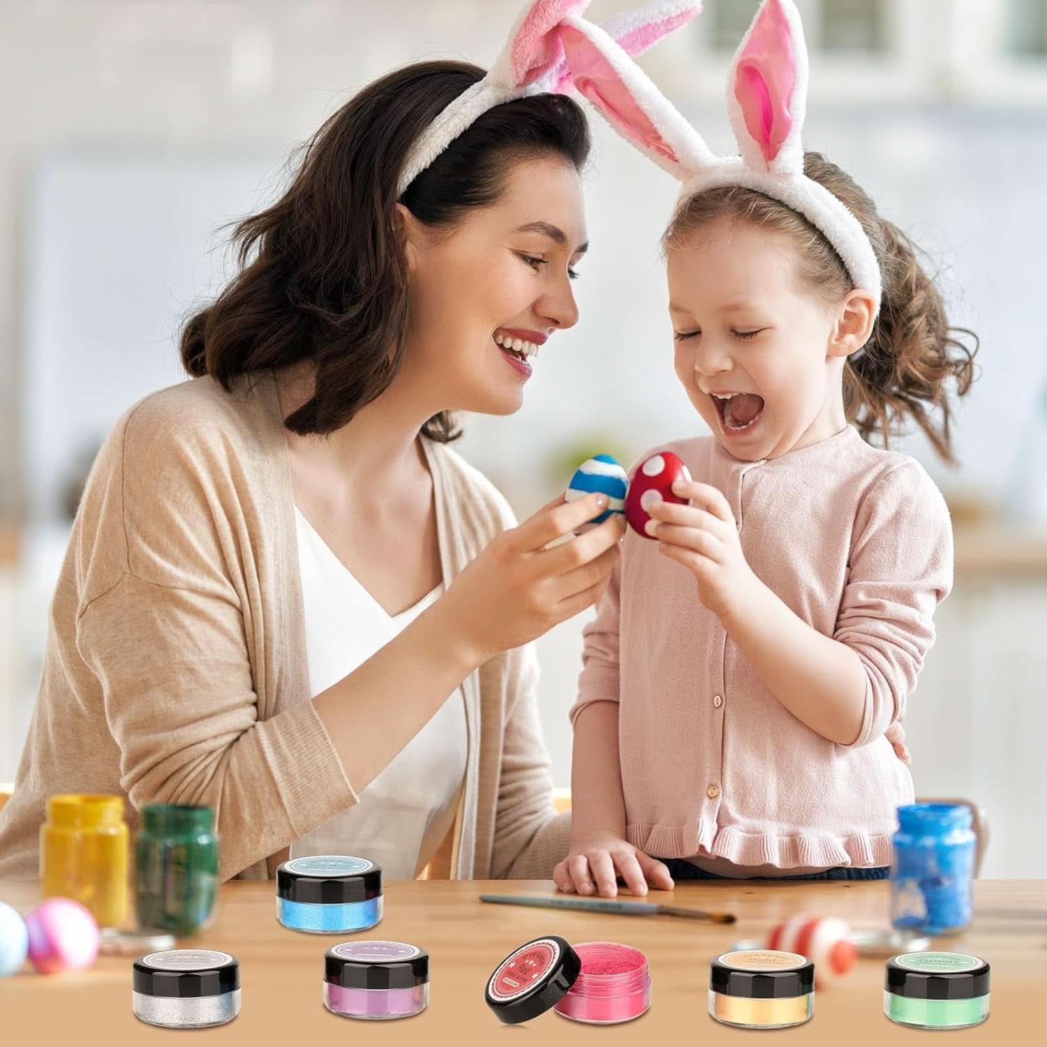 Brokat jadalny, Zestaw 4 lub 6 odcieni kolorów, 4 gramy na produkt Glitter Naty Shop