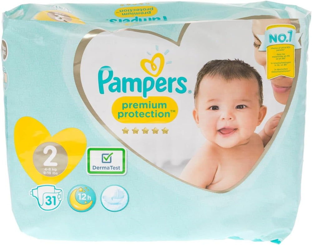Pampers New Baby rozmiar 1 Noworodek 2-5 kg ​​​​Opakowanie transportowe, opakowanie 4 sztuki (4 x 23 sztuki)
