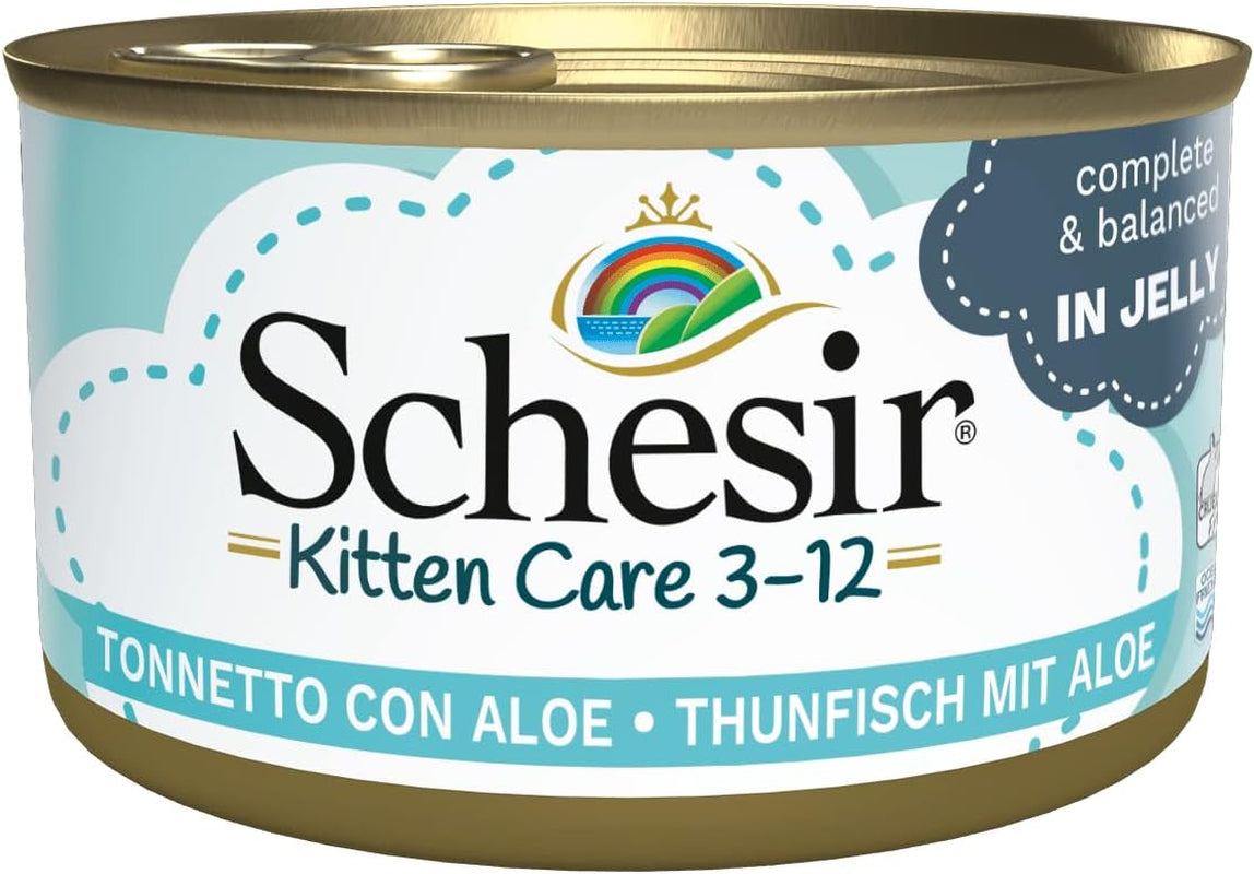 Hrană umedă pentru pisici Cat Jelly Kitten Tuna cu Aloe Vera, jeleu, 24 cutii x 85 g