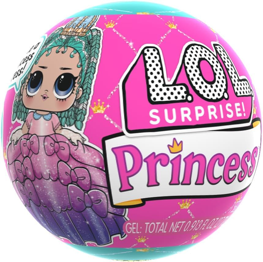L.O.L. Surprise! Princess Tots - Enthält 1 Puppe, Blindverpackung, mit 2 Farben zum Kreieren eines Prinzessinnen-Kleides, 8 Puppen zum Sammeln
