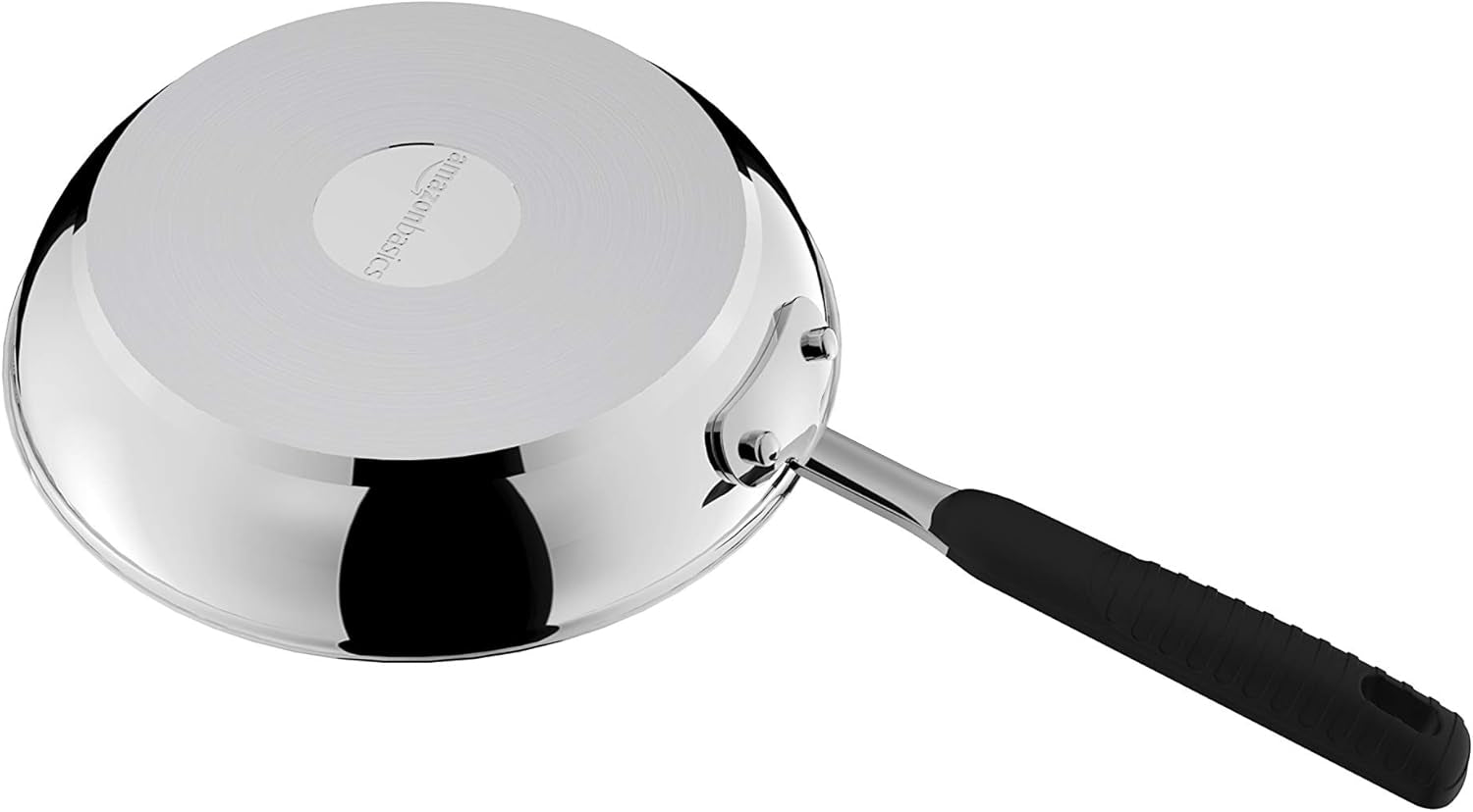 Patelnia ze stali nierdzewnej z powłoką nieprzywierającą - odpowiednia na indukcję, z wygodnym uchwytem - Garnki i patelnie 28 cm Naty Shop