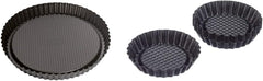 ORYGINALNY KAISER Classic Obstbodenform 28 Cm, Obstkuchenform, Gleichmäßige Bräunung & Classic Mini Torteletts 6 Stück, Tartelette Förmchen 10 Cm, Tarteform Klein, Tortelettförmchen Antihaftbeschichte Formy i blachy do pieczenia Naty Shop