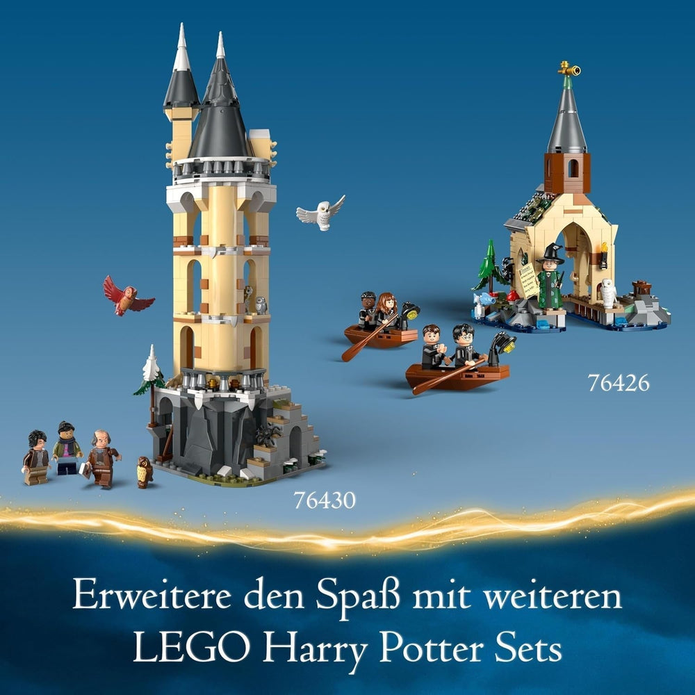 LEGO Harry Potter Sowa w zamku Hogwart, zestaw przygodowy ze zwierzętami i trzema minifigurkami, zabawka filmowa dla dzieci, prezent dla dziewcząt, chłopców i wszystkich fanów od 8. roku życia 76430 Zestawy do budowania Besuche den LEGO-Store