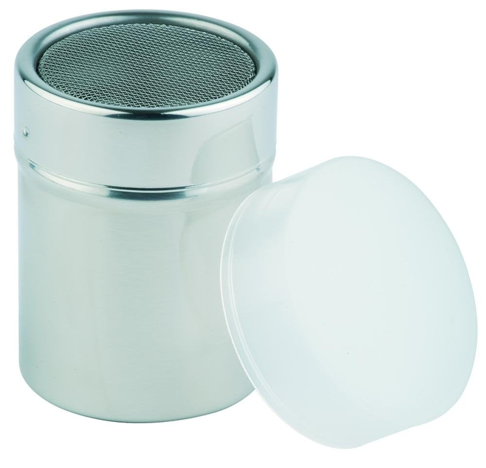 Distribuitor de plasă APS 776, Ø 5,5 cm, înălțime 7,5 cm, recipient din oțel inoxidabil, capac anti-praf din PP